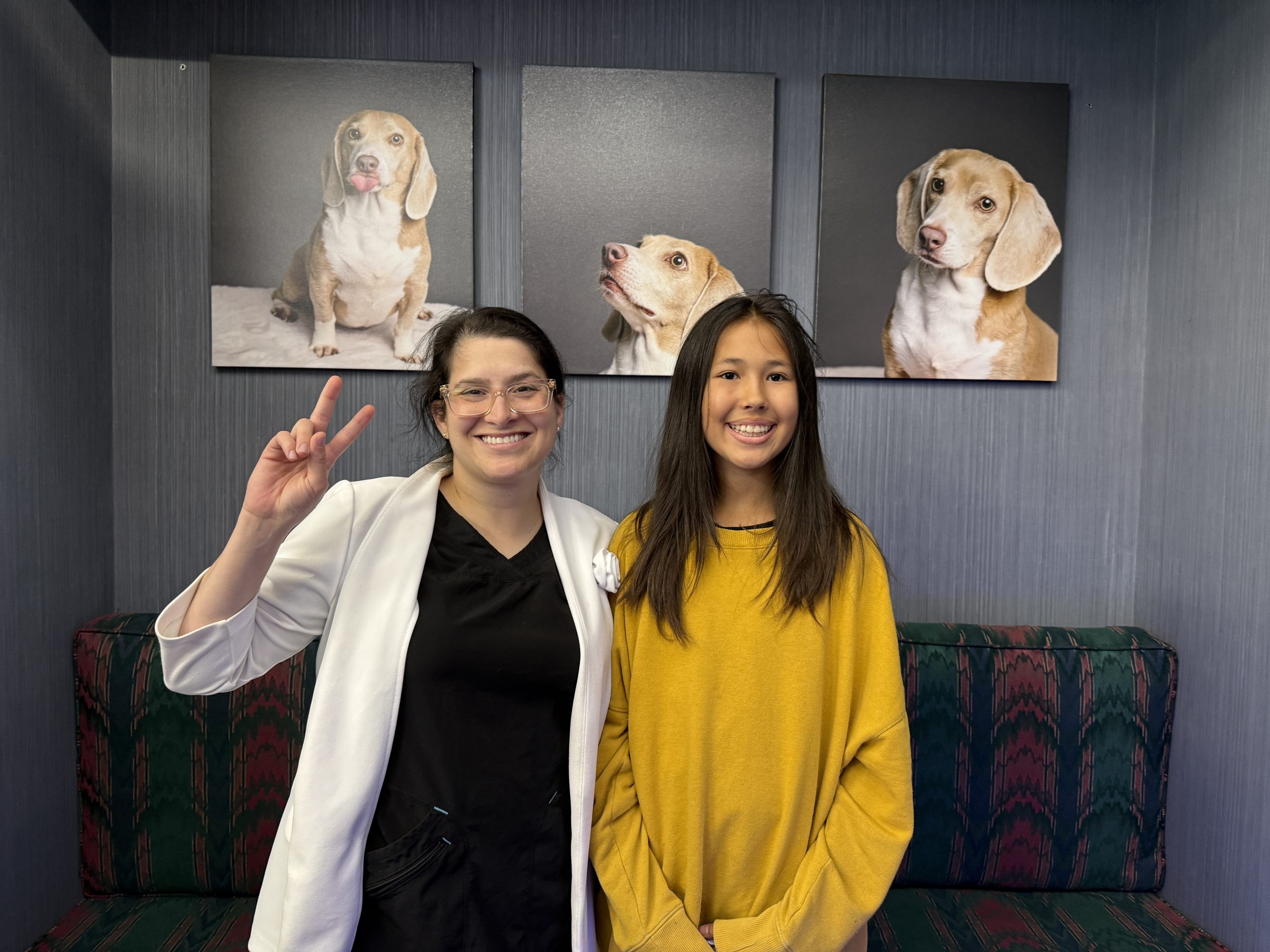 Orthodontist with a young patient at Vibrant Orthodontics in Tallahassee, FL